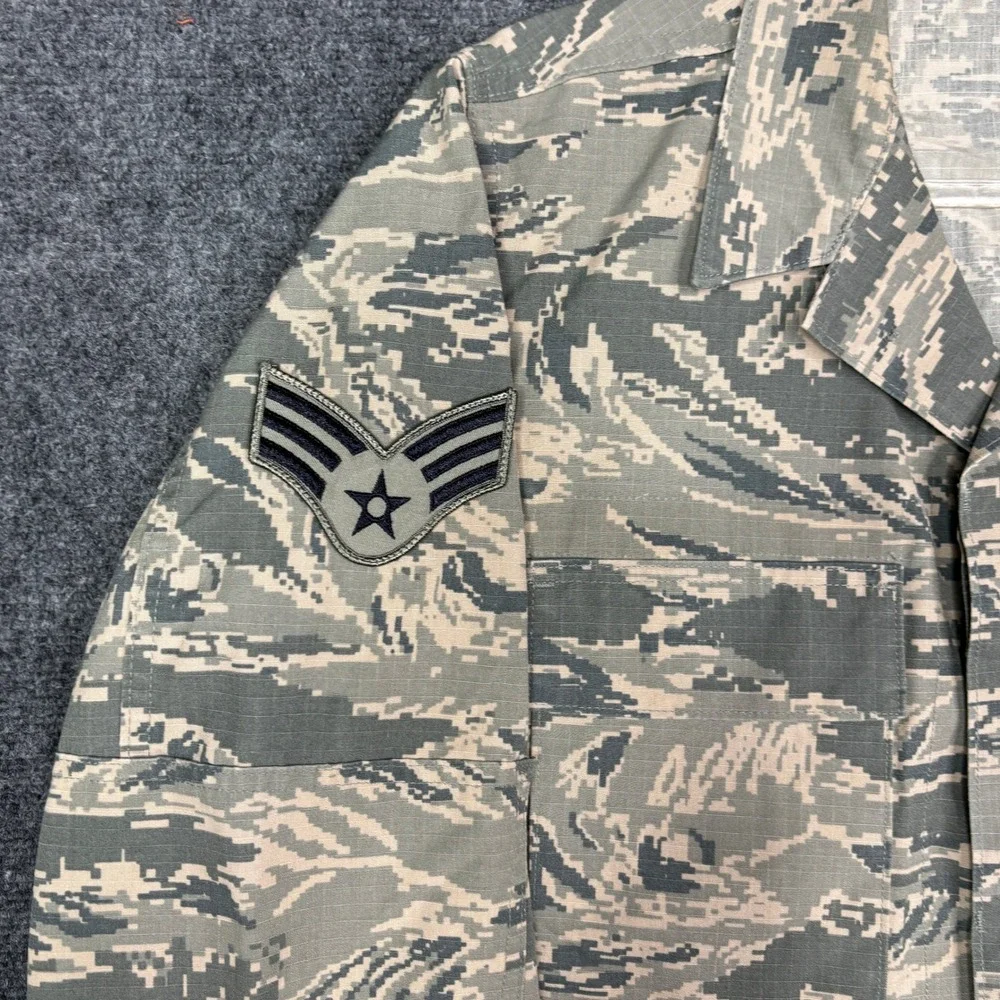 US Air Force ABU Digital Tiger Stripe Camo Utility Jacket Staff Sergeant 40R